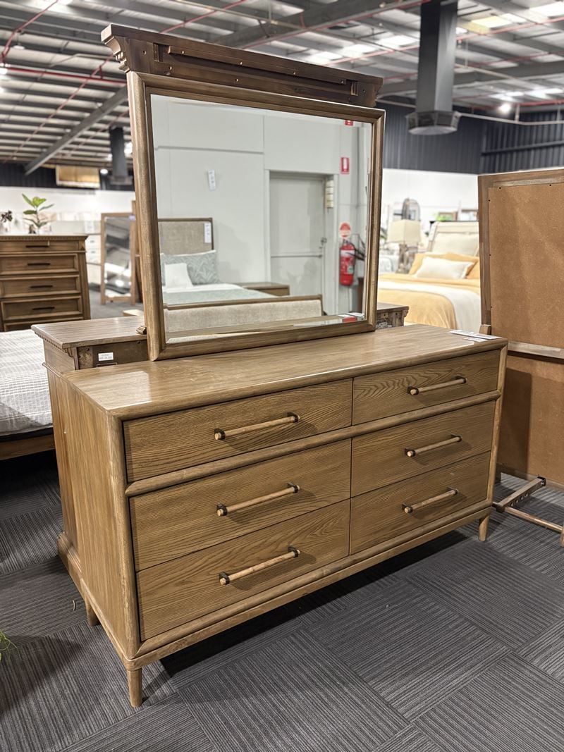 Clearance - Roanhowe King Bedroom Suite + Tallboy + Dressing Table & Mirror