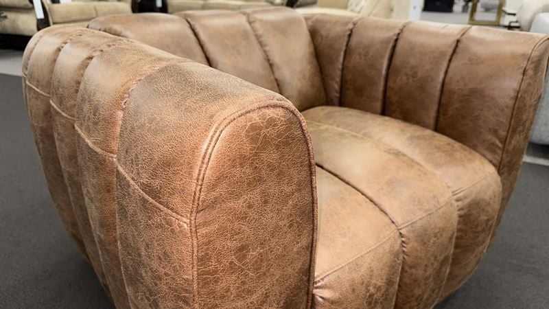 Clearance - Valencia Swivel Chair - Saddle (LIMITED STOCK)