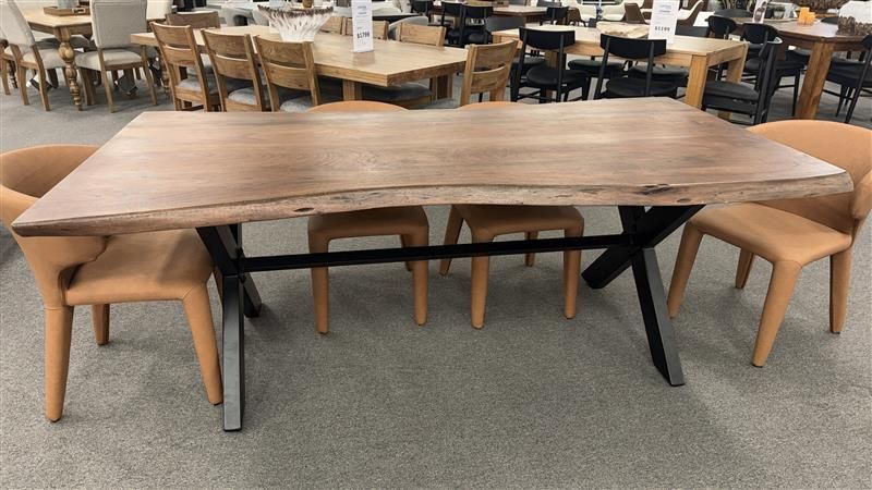 Clearance - Macedon 2100 Dining Table 6X Boris Dining Chairs
