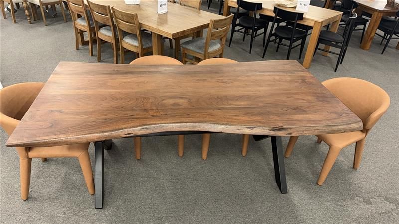 Clearance - Macedon 2100 Dining Table 6X Boris Dining Chairs