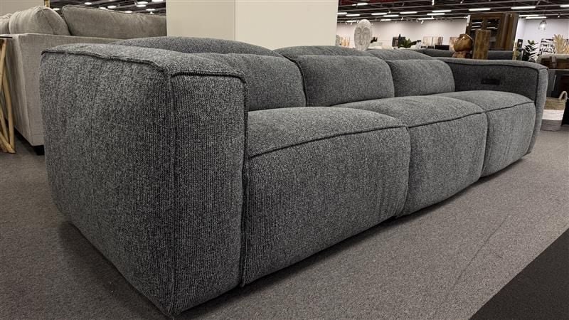 Clearance - Marko 3-Seater Recliner - Charcoal
