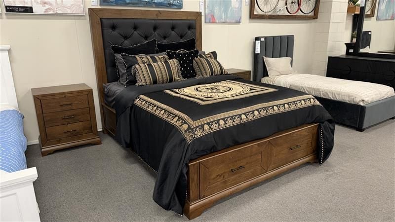 Clearance - Karratha Queen Bed + 2 Bedside Tables