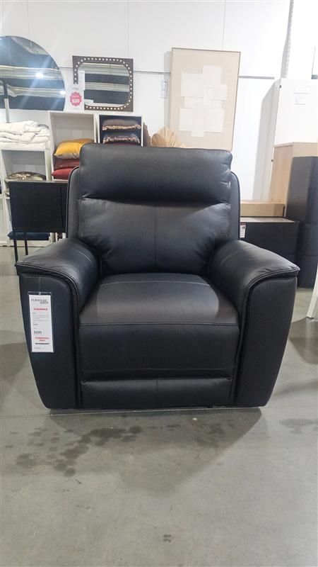 Clearance - Axis Dual Motor Electric Armchair Recliner - Black Leather