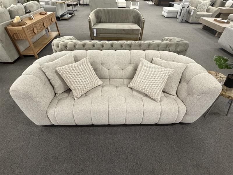 Clearance - Bari 3 Seater Sofa - Beige