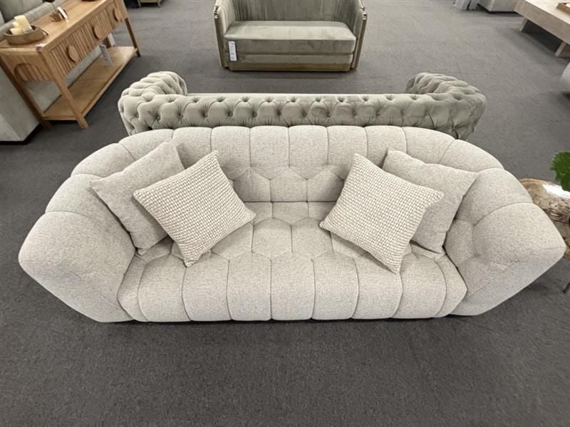 Clearance - Bari 3 Seater Sofa - Beige