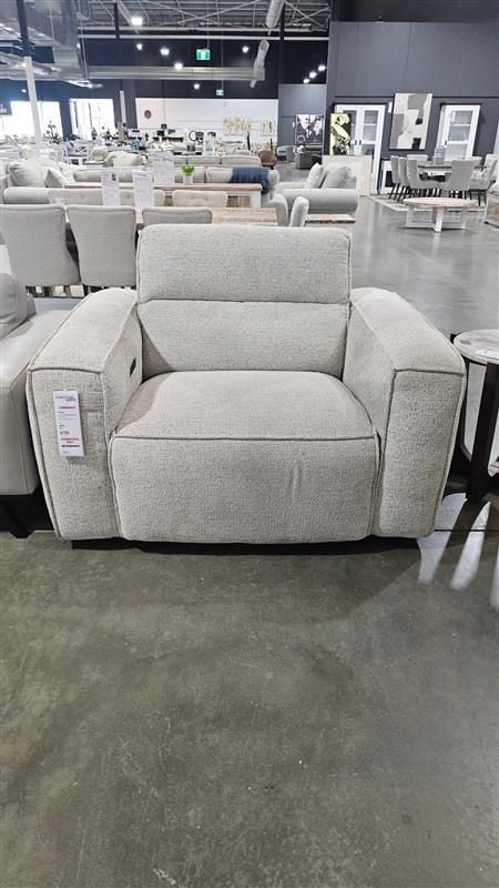 Clearance - Marko Electric Recliner Armchair - Shale