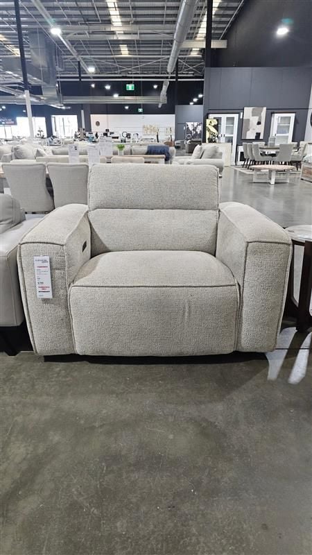 Clearance - Marko Electric Recliner Armchair - Shale