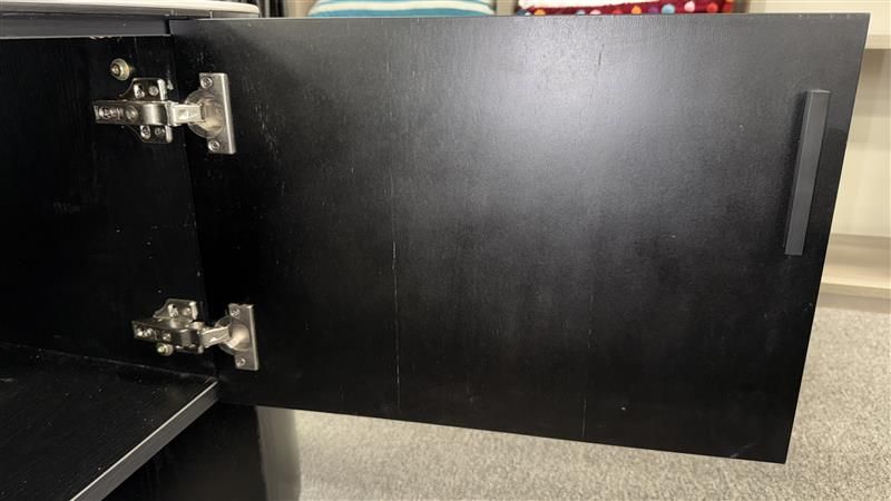 Clearance - Como 4 Door Ent Unit - Black 