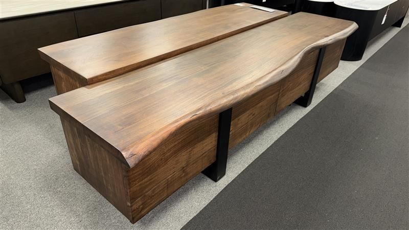 Clearance - Macedon 2200 Ent Unit - Brown Acacia - Live Edge