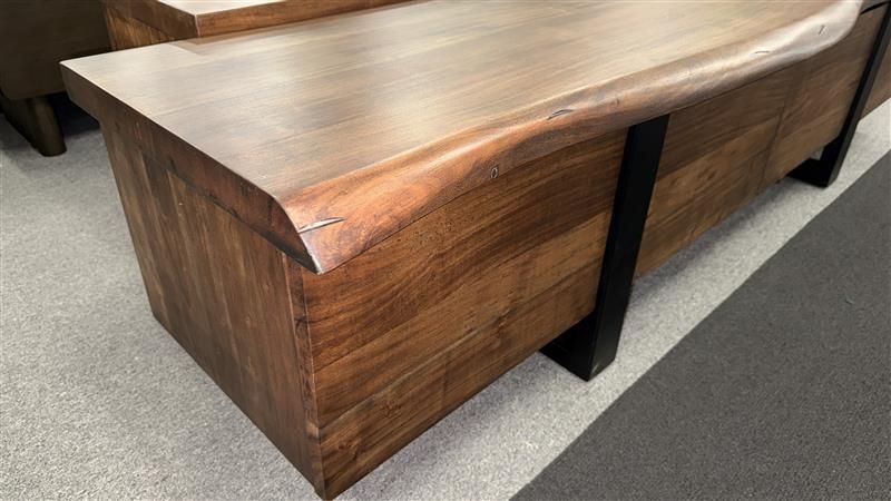 Clearance - Macedon 2200 Ent Unit - Brown Acacia - Live Edge