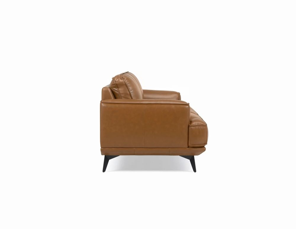 Jersey 2.5 Seater Sofa - Camel Brown Leather