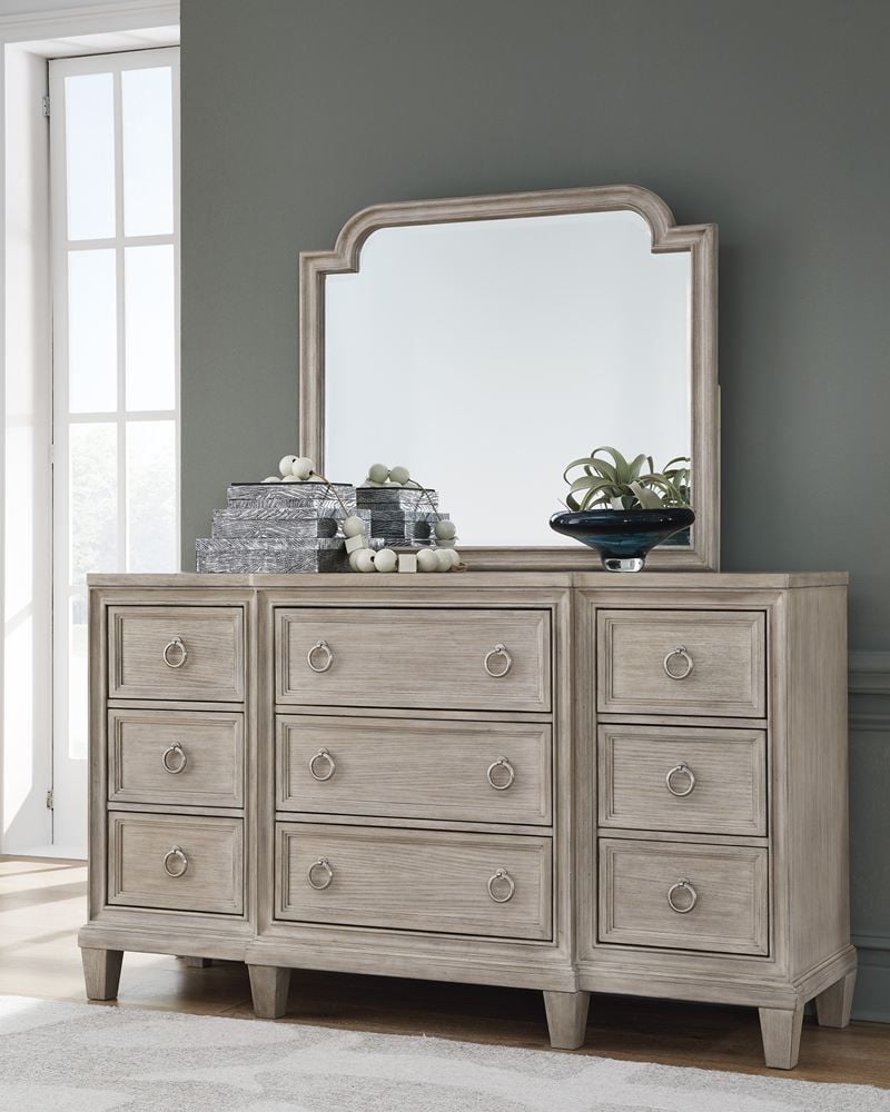 Jorlaina King Bedroom Suite With Dressing Table & Mirror