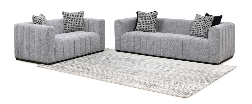 Langham 3 + 2 Seater Sofa Suite - Grey