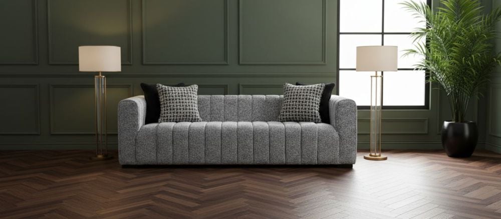 Langham 3 Seater Sofa - Grey