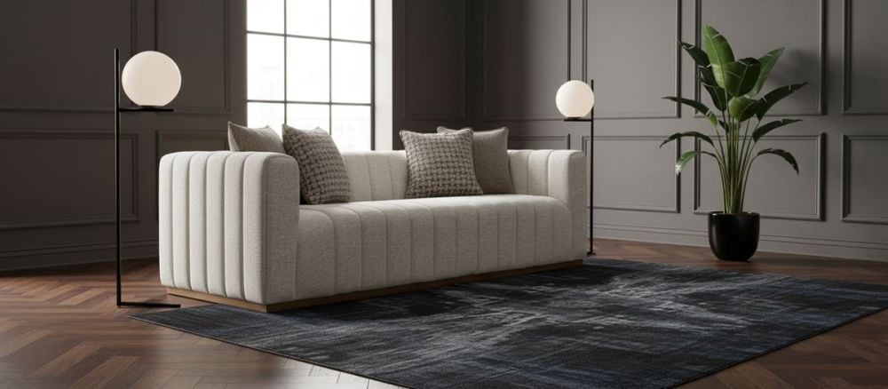 Langham 3 Seater Sofa - Linen
