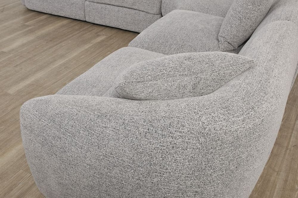 Leo 5 Seater Corner Lounge Suite - Grey