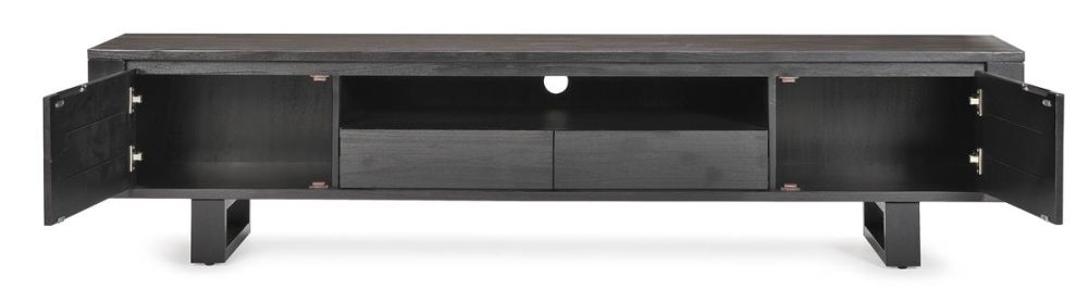 Linea 2180 Large Entertainment Unit - Black