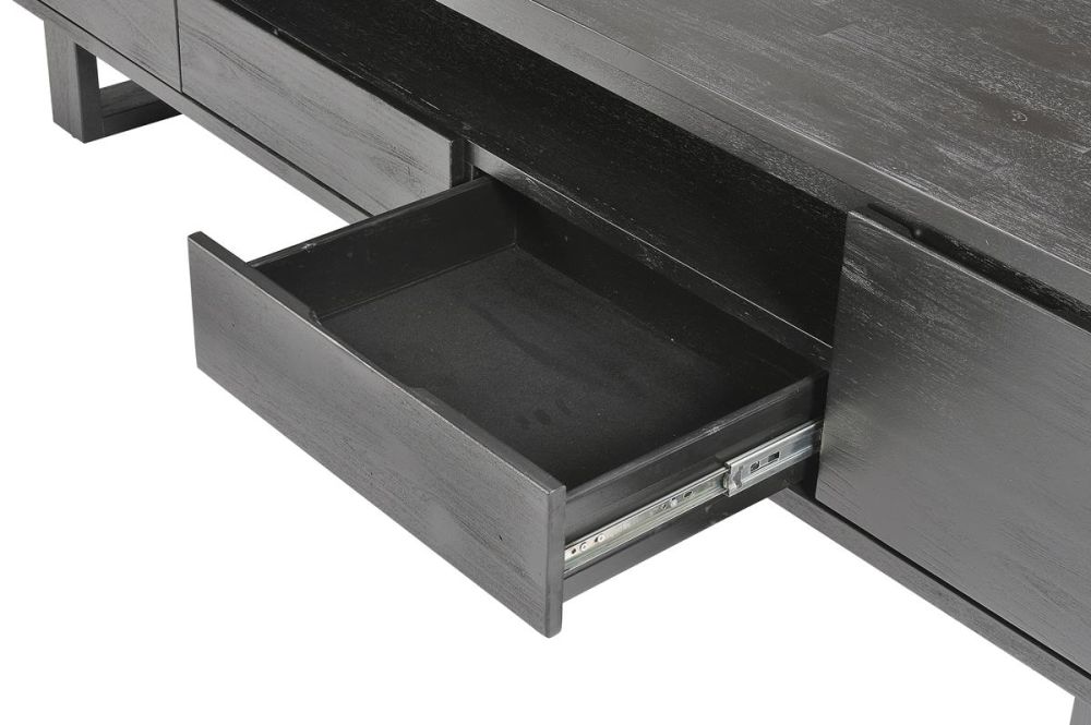 Linea 2180 Large Entertainment Unit - Black