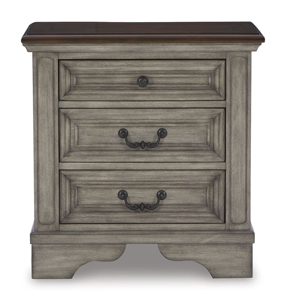 Lodenbay 3 Drawer Bedside Table