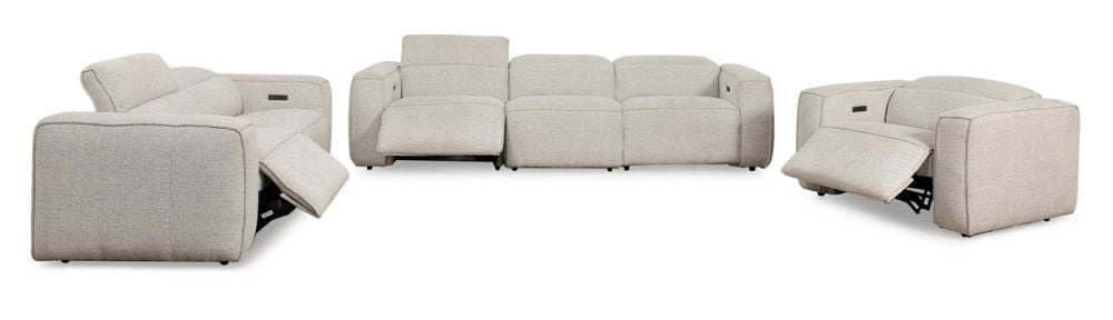 Marko 3 + 2 + 1 Recliner Sofa Suite - Shale