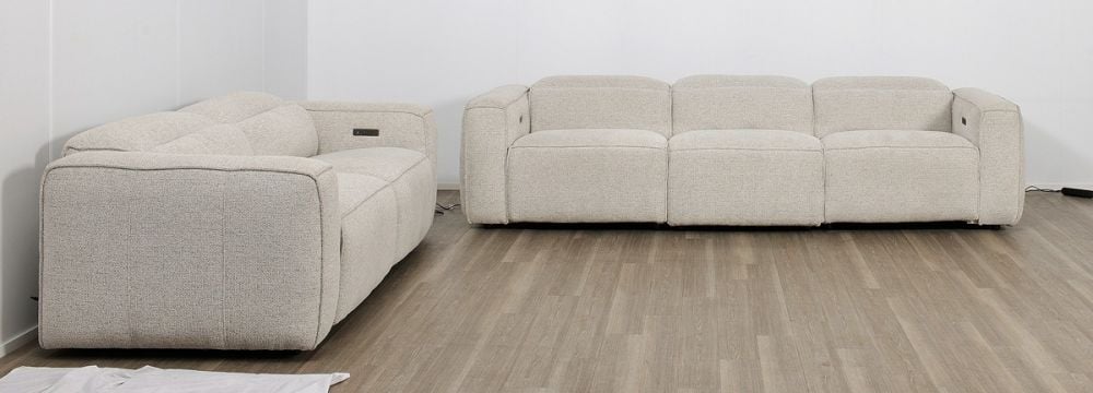 Marko 3 + 2 Recliner Sofa Suite - Shale