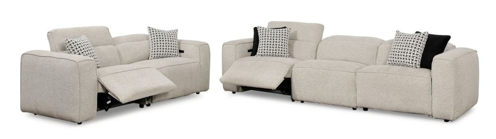 Marko 3 + 2 Recliner Sofa Suite - Shale