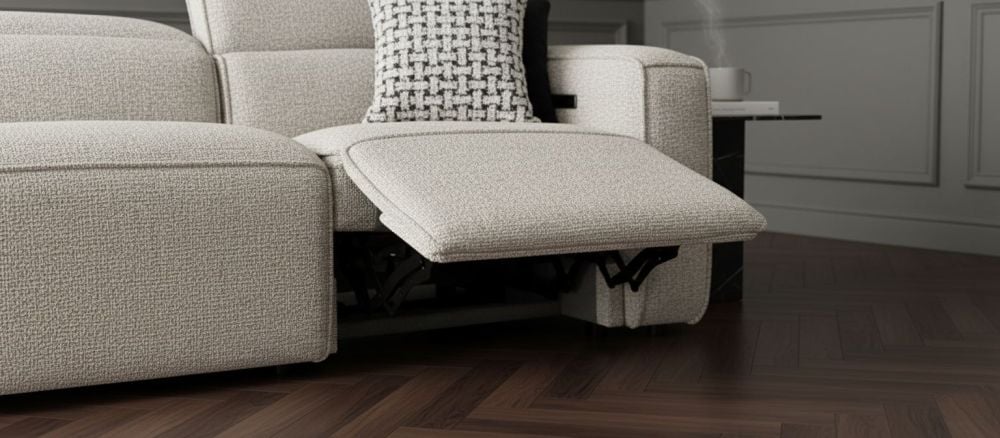 Marko 3 Seater Recliner Sofa - Shale