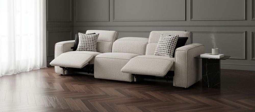 Marko 3 + 2 + 1 Recliner Sofa Suite - Shale