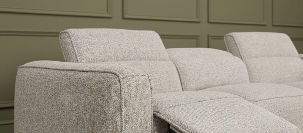 Marko 3 Seater Recliner Sofa - Shale