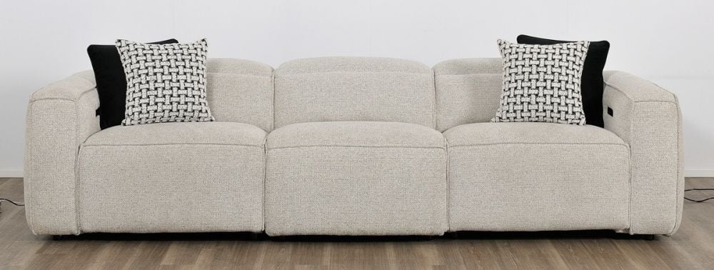 Marko 3 Seater Recliner Sofa - Shale