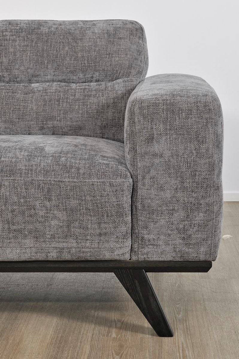 Matera 2 Seater - Caviar Fabric - Ebony Leg