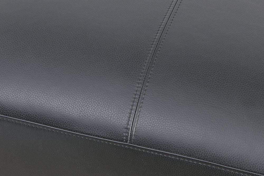 Matera 3 Seater Sofa - Black Leather