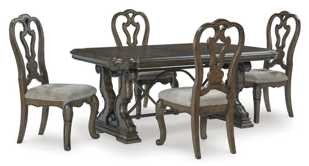 Maylee Extension Table + 6 Dining Chairs + 2 Carver Armchairs