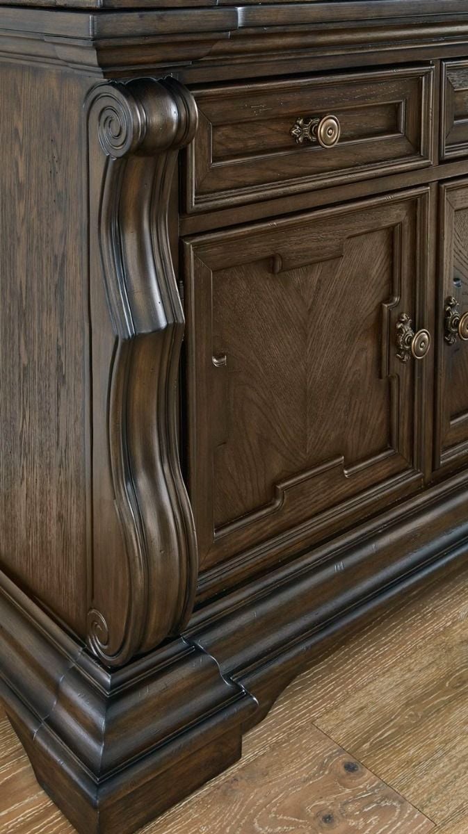 Maylee 3 Drawer Buffet & Hutch