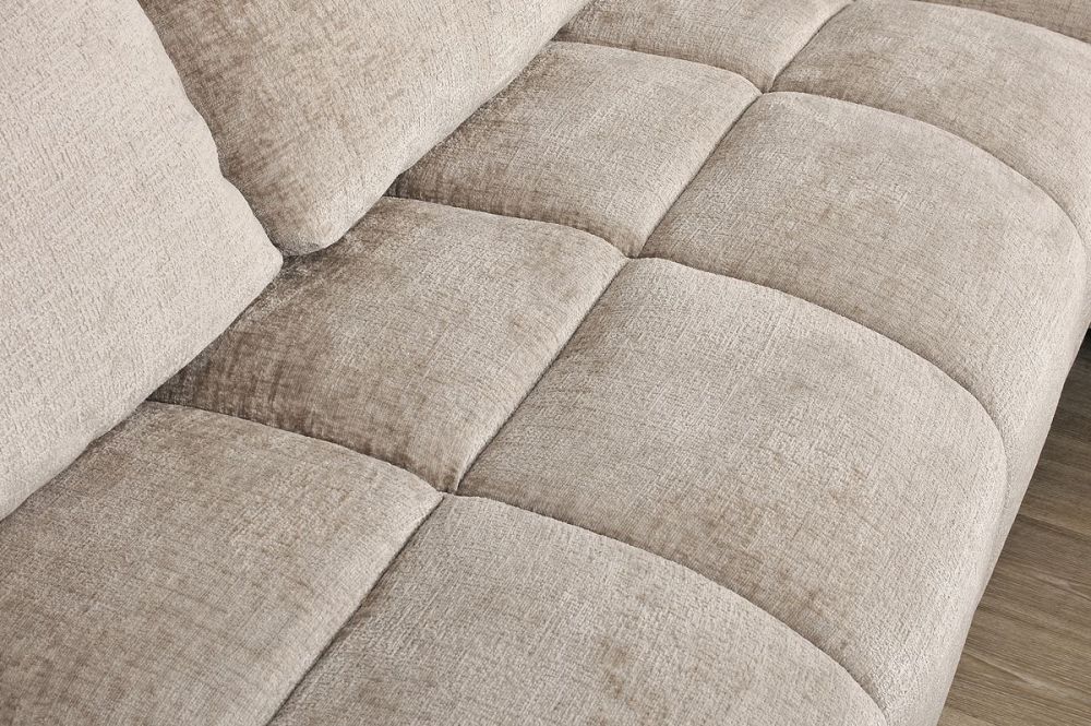 Monaco Chaise + Ottoman - Taupe