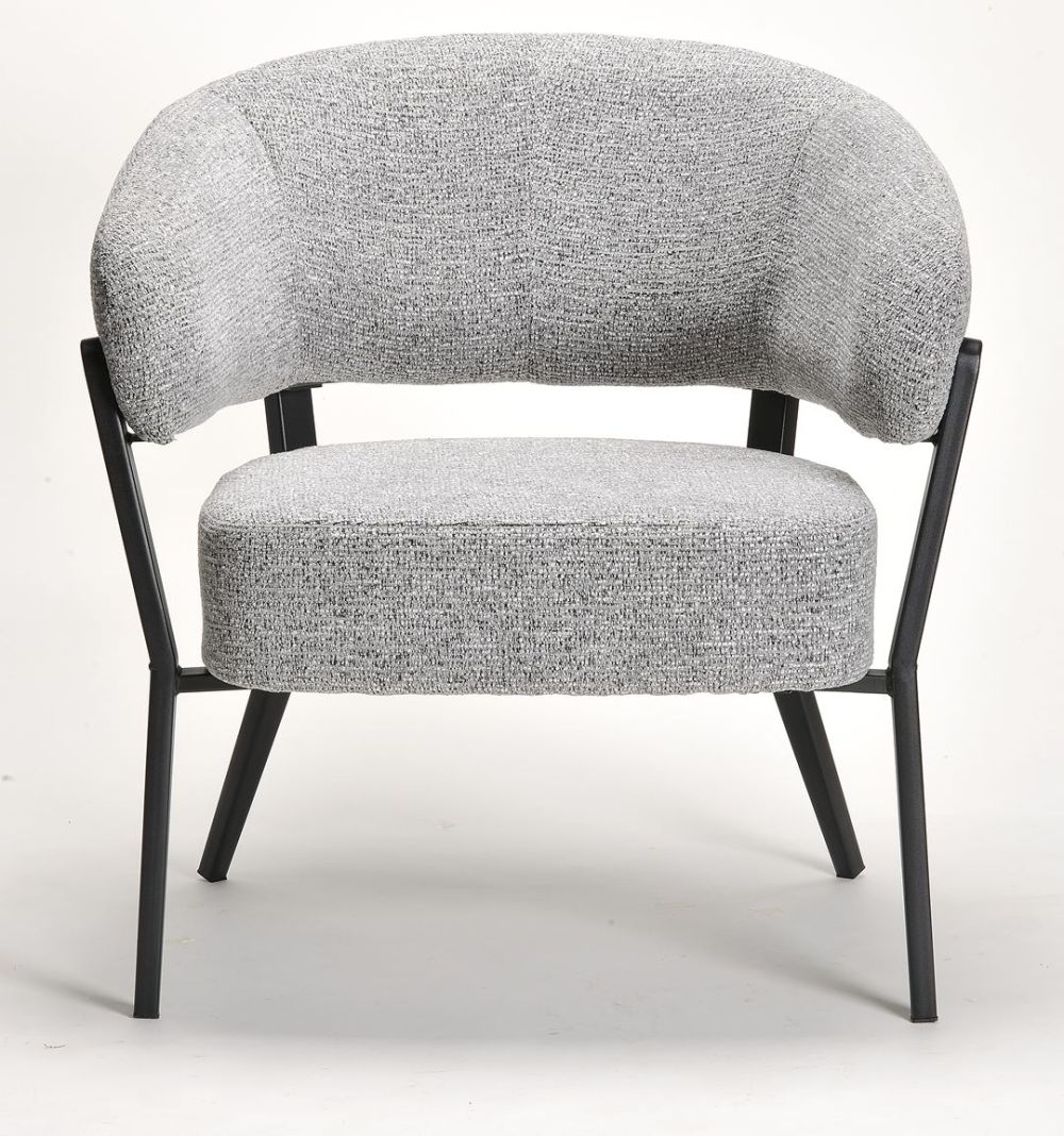 Monza Accent Chair - Grey & Black