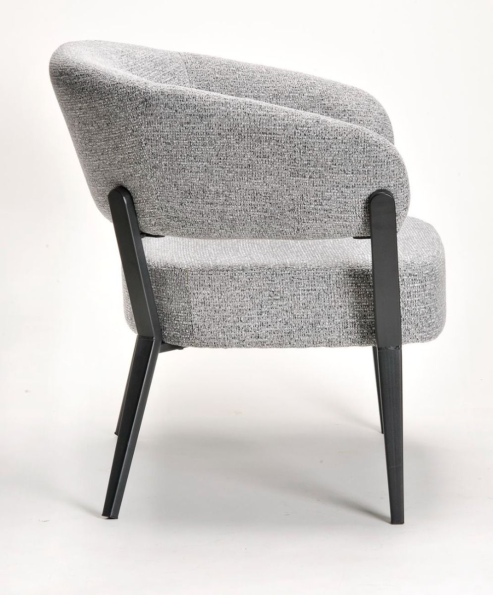 Monza Accent Chair - Grey & Black
