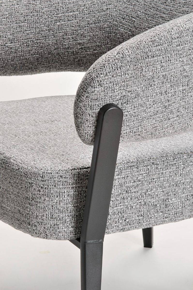 Monza Accent Chair - Grey & Black