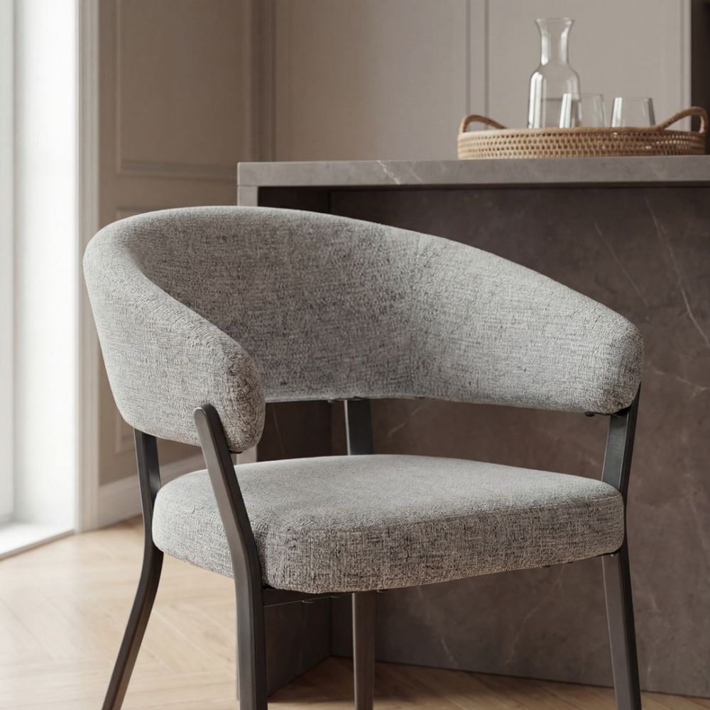 Monza Dining Chair - Grey & Black