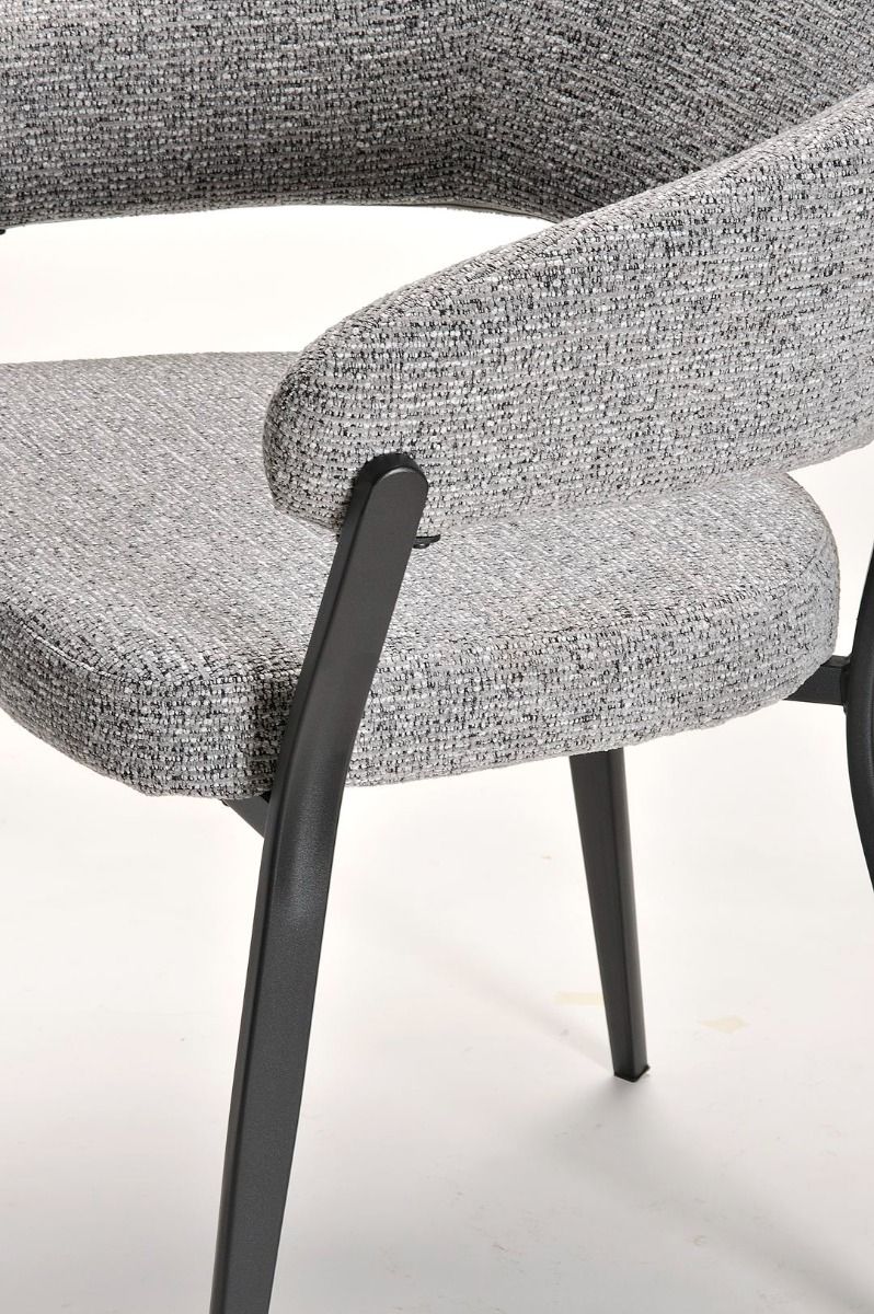 Monza Dining Chair - Grey & Black