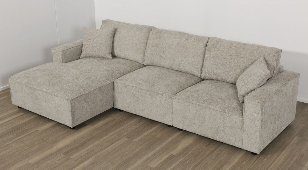 Urban 3 Seater Chaise Sofa - Slate