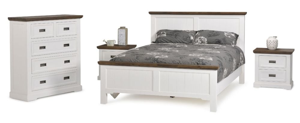 Paris King Bed - Provincial Two Tone