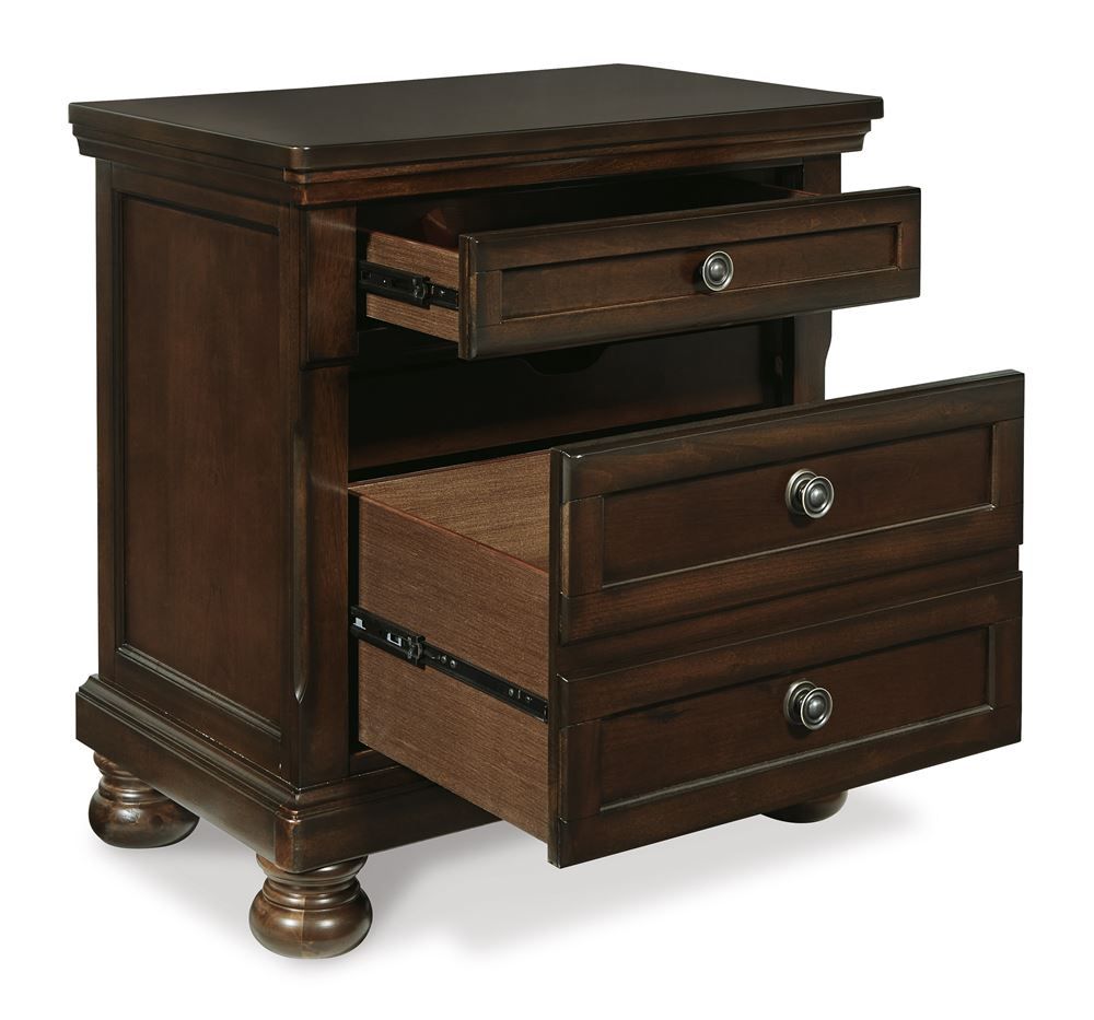 Porter 2 Drawer Bedside Table