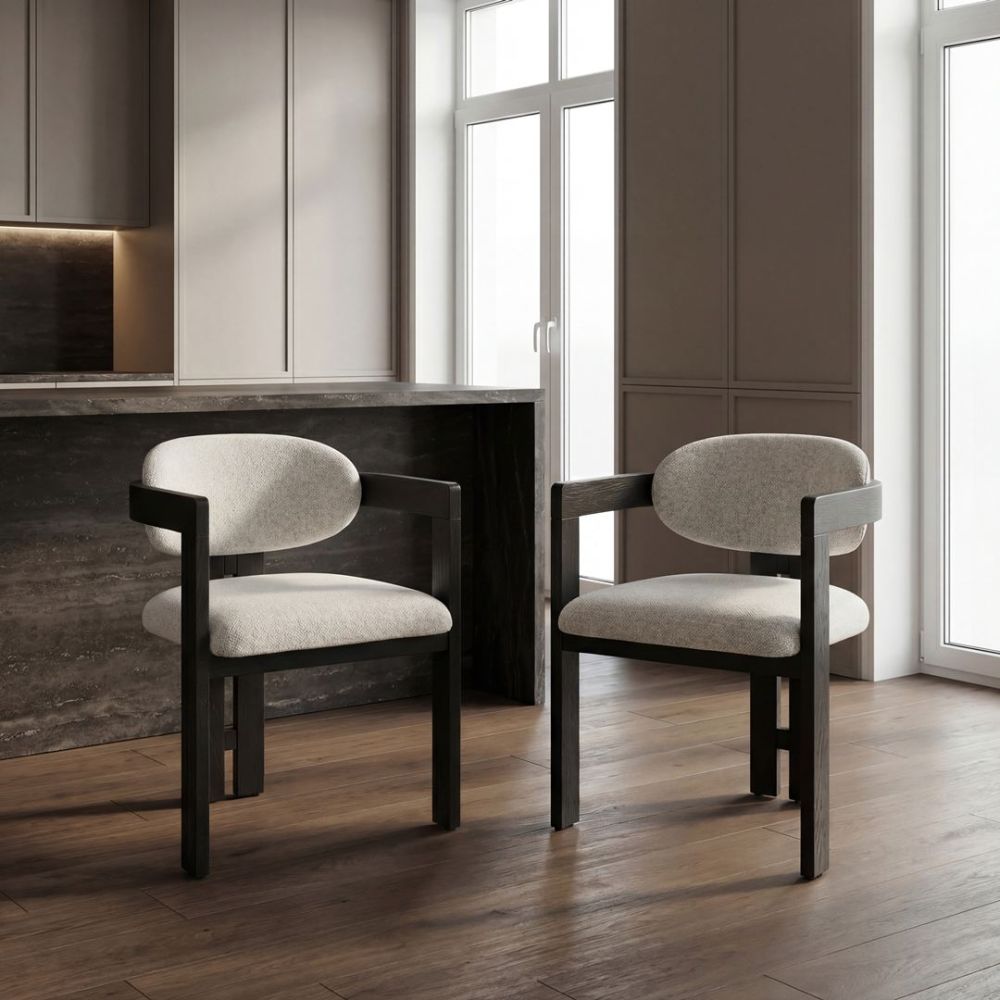 Raymond Dining Chair - Black & Shale