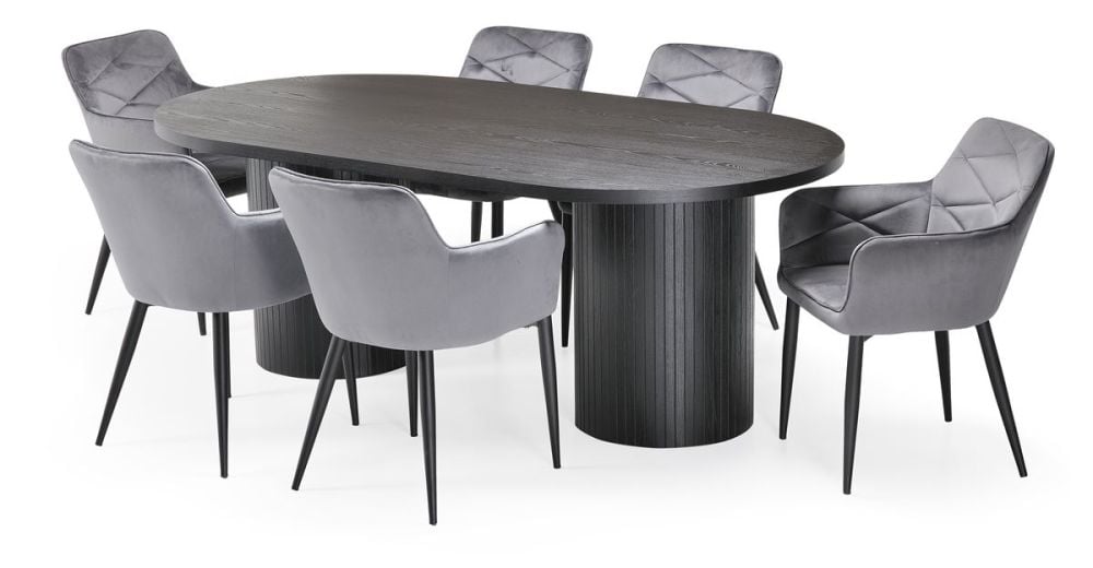 Ripple 2100 Dining Table - 2255 - Black