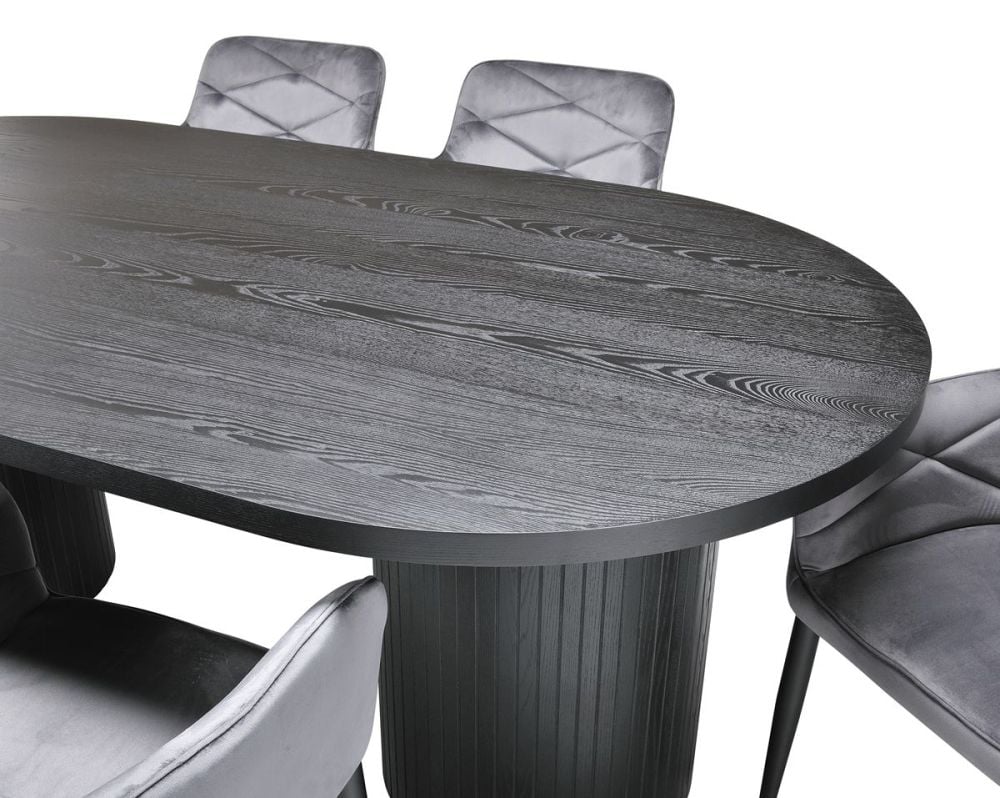 Ripple 2100 Dining Table - 2255 - Black