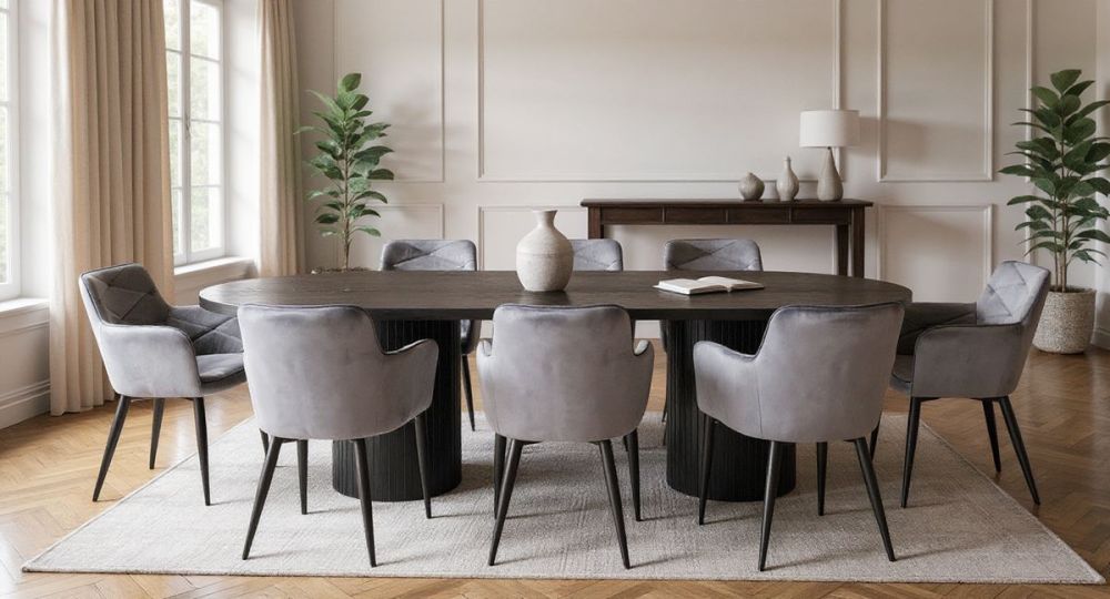 Ripple 2700 Dining Table - Black