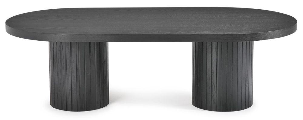 Ripple 1400 Oval Coffee Table - 2255 - Black
