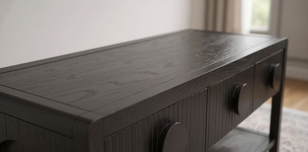 Ripple 1825 Hall Table - 3 Drw - 2255 - Black