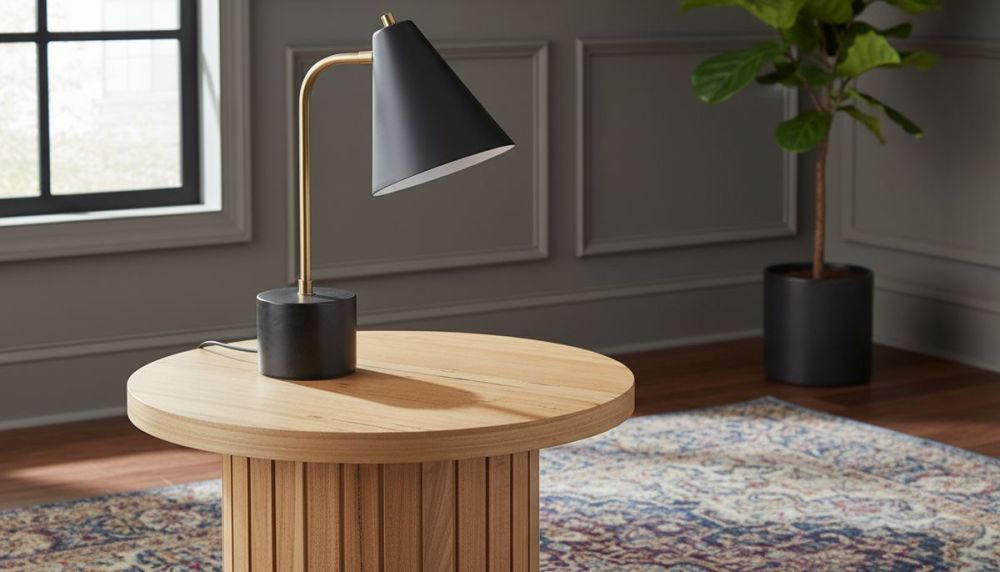 Ripple 600 Round Lamp Table - Messmate